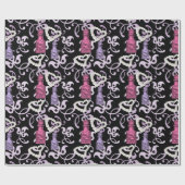 Apothecary Jars & Pearl Hearts Wrapping Paper Geschenkpapier (Flach)