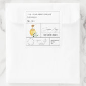 Apothecary Jasmine Infomaterial Honey Label Quadratischer Aufkleber (Tasche)