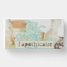 Apothecary l'apothicaire Holzschild