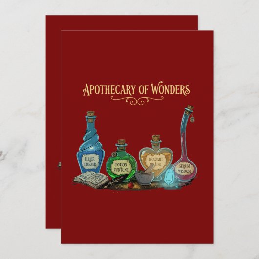 Apothecary of Wonders | Magical Fantasy Ankündigung (Vorne/Hinten)
