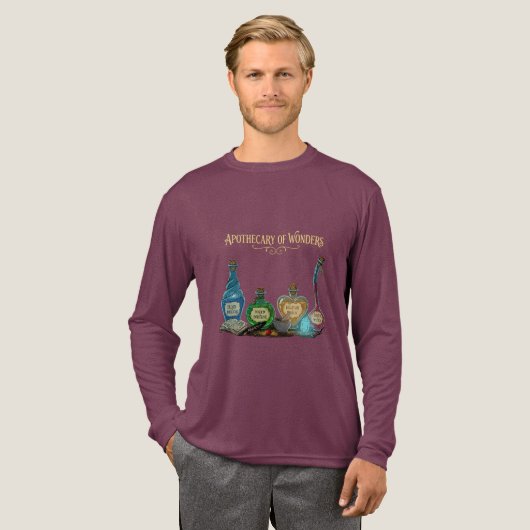 Apothecary of Wonders | Magical Fantasy Tri-Blend Shirt (Volle Vorderseite)