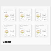 Apothecary Rooibos Herbal Tea  Label Quadratischer Aufkleber (Blatt)