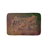 Apothecary Shoppe Halloween Gothic Sign Badematte (Vorderseite)
