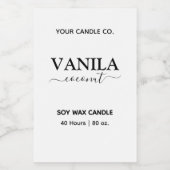 Apothecary Style Vertikale Branding Labels Lebensmitteletikett (Einzelnes Label)