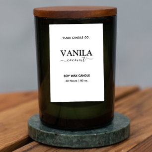 Apothecary Style Vertikale Branding Labels Lebensmitteletikett