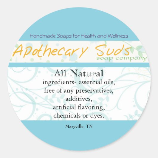 Apothecary Suds Stickers II (Vorderseite)