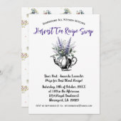 Apothecarys'Harvest Herbal Tee Party Einladung (Vorne/Hinten)