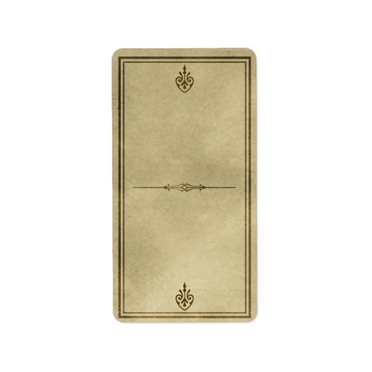 Apothekaretikett für mittlere Tränen Adressaufkleber (Vorne)