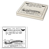 Apothekaretikett Halloween - Vampirblut - Gummistempel (Stempel)