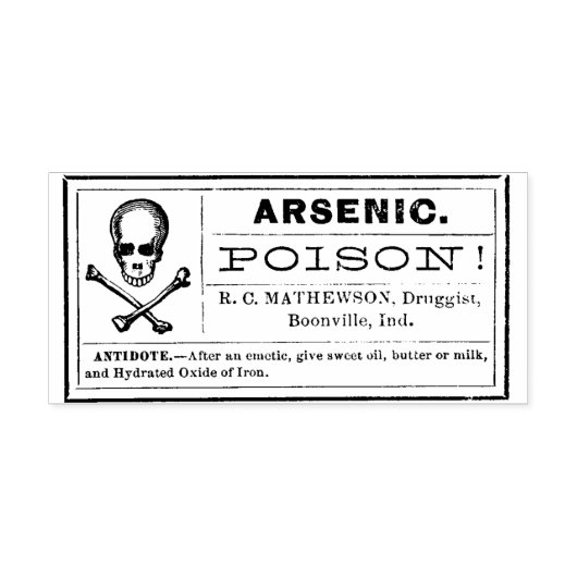 Apothekaretikum-Briefmarke Gummistempel (Prägung)