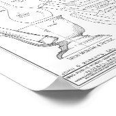 Apothekargeräte Flaschen Vintage Kunstdarstellung Poster (Ecke)