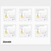 Apothekarisch-Knoblauchinfarkt Quadratischer Aufkleber (Blatt)