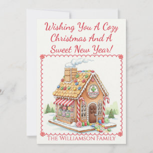 Apothekarische Weihnachtskarte für Lebkuchen Einladung