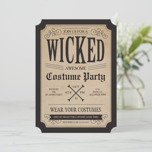 Apothekarisches Halloween-Party Einladung (Stehend Vorderseite)