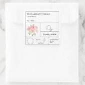 Apothekarisches Rose Quadratischer Aufkleber (Tasche)