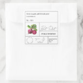 Apothekarisches Rübenstollen Quadratischer Aufkleber (Tasche)