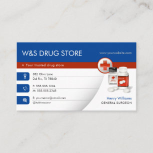 Apotheke Arzneimittelspeicher Visitenkarte