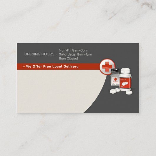 Apotheke | Arzneimittelspeicher Visitenkarte (Rückseite)