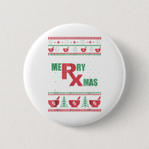 Apotheke hässliche Weihnachten - fröhliche Weihn Button