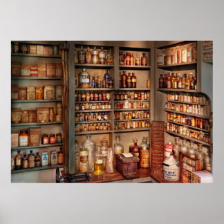 Apotheke - Hol mir diese Flasche im zweiten Regal Poster