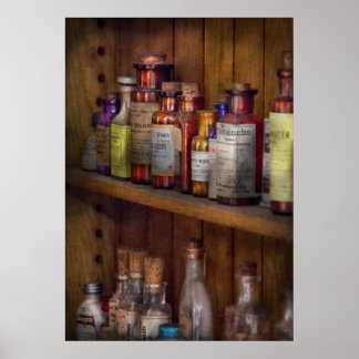 Apotheke - Im Inneren des Arzneimittelkabinetts Poster