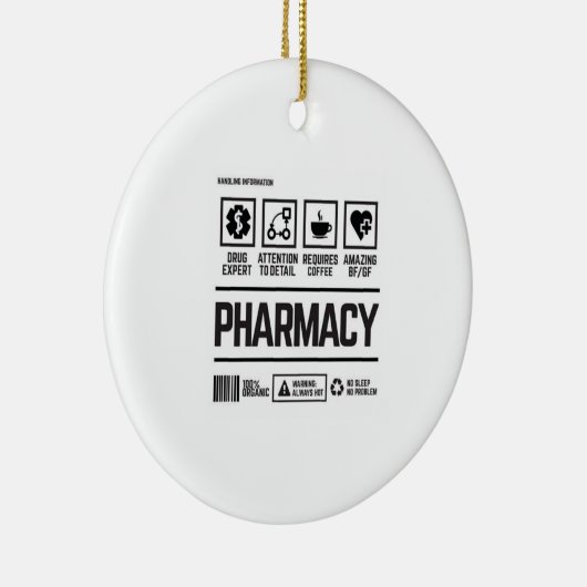 Apotheke Keramik Ornament (Rechts)