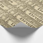 Apotheke mischt Medizin-Vintage Retro Geschenkpapier (Ecke)