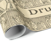 Apotheke mischt Medizin-Vintage Retro Geschenkpapier (Rolleneckpunkt)