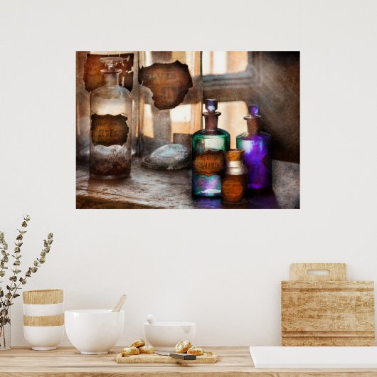 Apotheke - Oleum Rosmarini Poster (Küche)