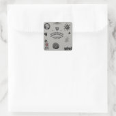 Apotheke Quadratischer Aufkleber (Tasche)