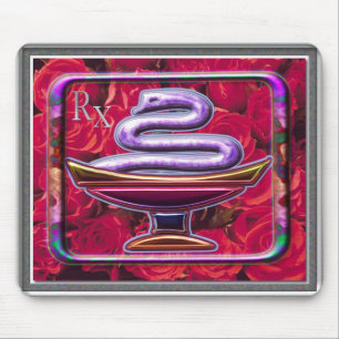 Apotheke Rx Liebe-Rosen-gute Medizin Mousepad