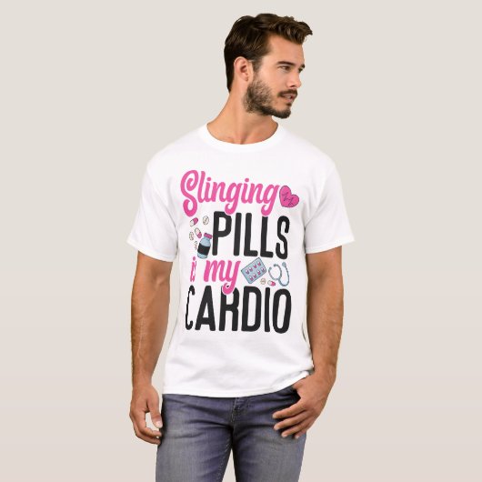 Apotheke-Schleudertabletten sind mein Kardio T-Shirt (Vorne ganz)