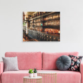 Apotheke - so viele Schubladen und Flaschen Leinwanddruck (Insitu (Wohnzimmer))