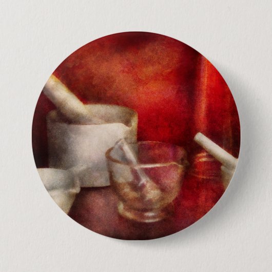 Apotheke - Stampfe - endlose Vielzahl Button (Vorderseite)