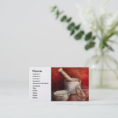 Apotheke - Stampfe - endlose Vielzahl Visitenkarte (Stehend Vorderseite)