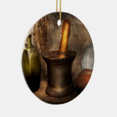 Apotheke - Stampfe - Zuhauseabhilfen Keramikornament (Rechts)
