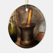 Apotheke - Stampfe - Zuhauseabhilfen Keramikornament (Links)