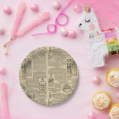 Apotheke Vintage Zeitungsanzeigen Pappteller (Party)