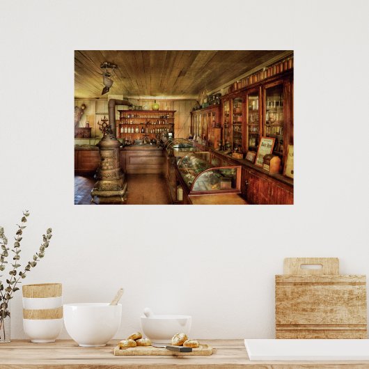Apotheke - Wende des Jahrhunderts Poster (Küche)