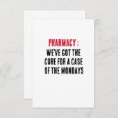 Apotheke: Wir haben das Heilmittel für einen Fall Dankeskarte (Vorne/Hinten)