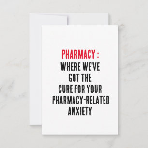 Apotheke: Wo wir das Heilmittel für Ihr Pharma got Dankeskarte