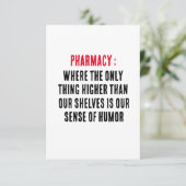 Apotheke: Wohin das einzige, was höher als unser Dankeskarte (Stehend Vorderseite)