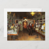 Apotheke - Zauberbücher und Tränke 1913 Postkarte (Vorne/Hinten)