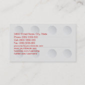 Apotheken-Apotheker-Geschäfts-Drogerie Visitenkarte (Rückseite)