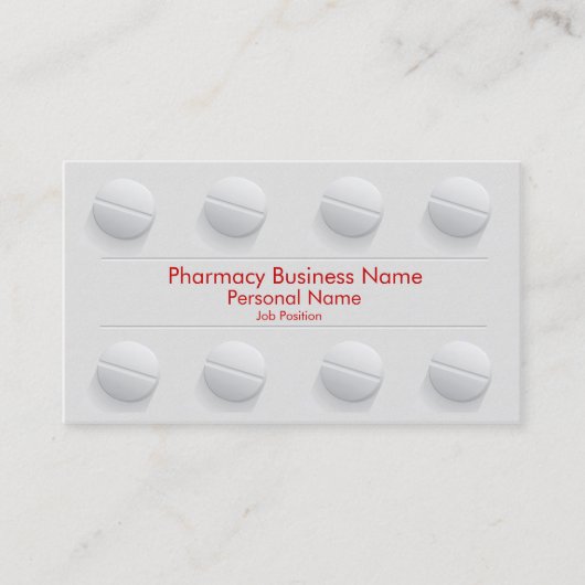 Apotheken-Apotheker-Geschäfts-Drogerie Visitenkarte (Vorderseite)