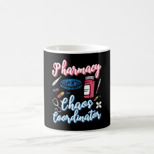 Apotheken-Chaos-Koordinator Apotheker Techniker Kaffeetasse