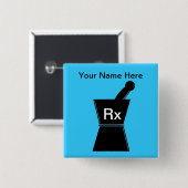 Apotheken-NamensButton-kundengerechter Name fügen Button (Vorne & Hinten)