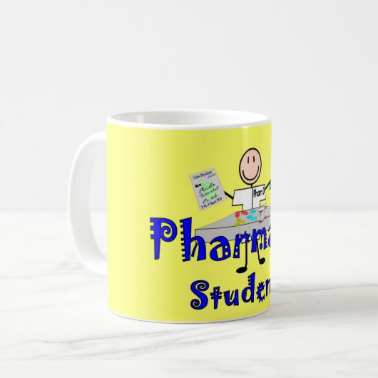 Apotheken-Studenten-Geschenke Kaffeetasse (Vorderseite Links)