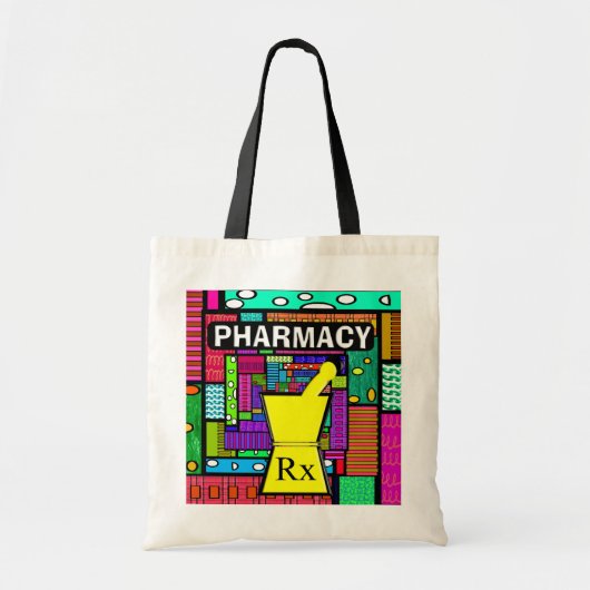 Apotheken-Tasche wunderlich und künstlerisch Tragetasche (Vorne)