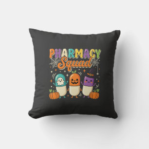 Apotheken-Team Halloween-Geister-Pillen-Design_1 Kissen